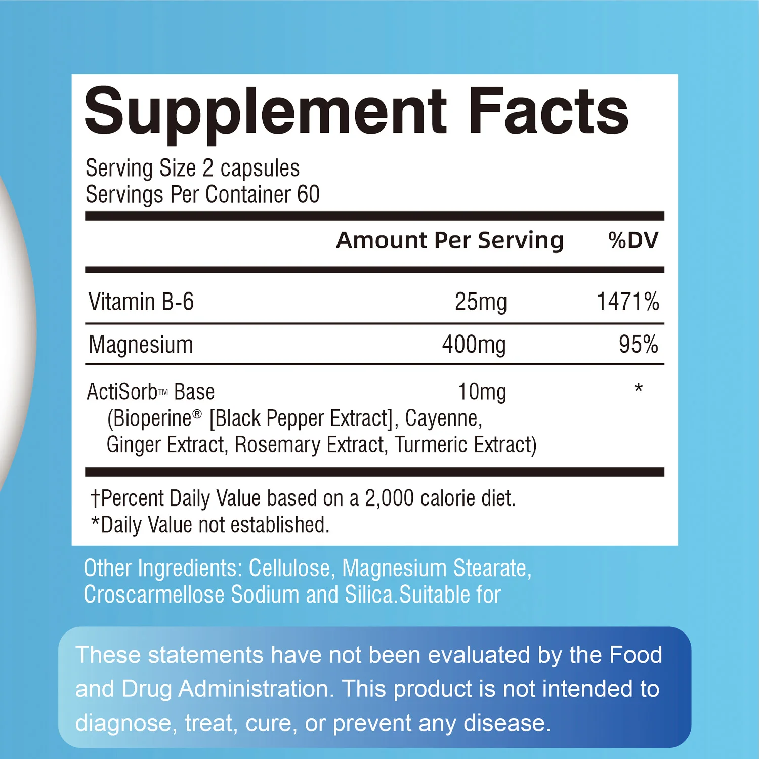 Magnesium Taurate Supplement – Calm Nerve & Mood Support, Muscle and Heart Health – 120 Capsules