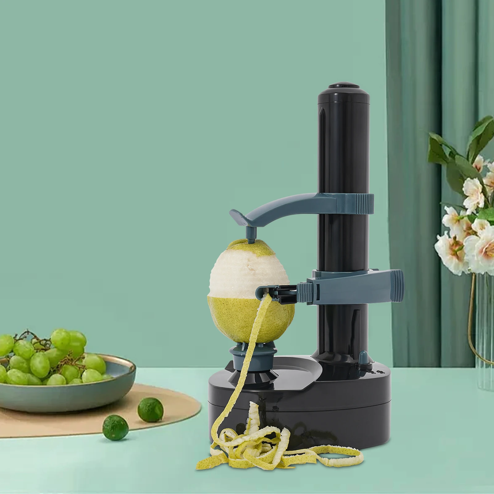 Electric Fruit Potato Peeler Lemon Peeling Machine Household Kitchen Electric Fruits Vegetables Peeling Tool Pear Paring Machine