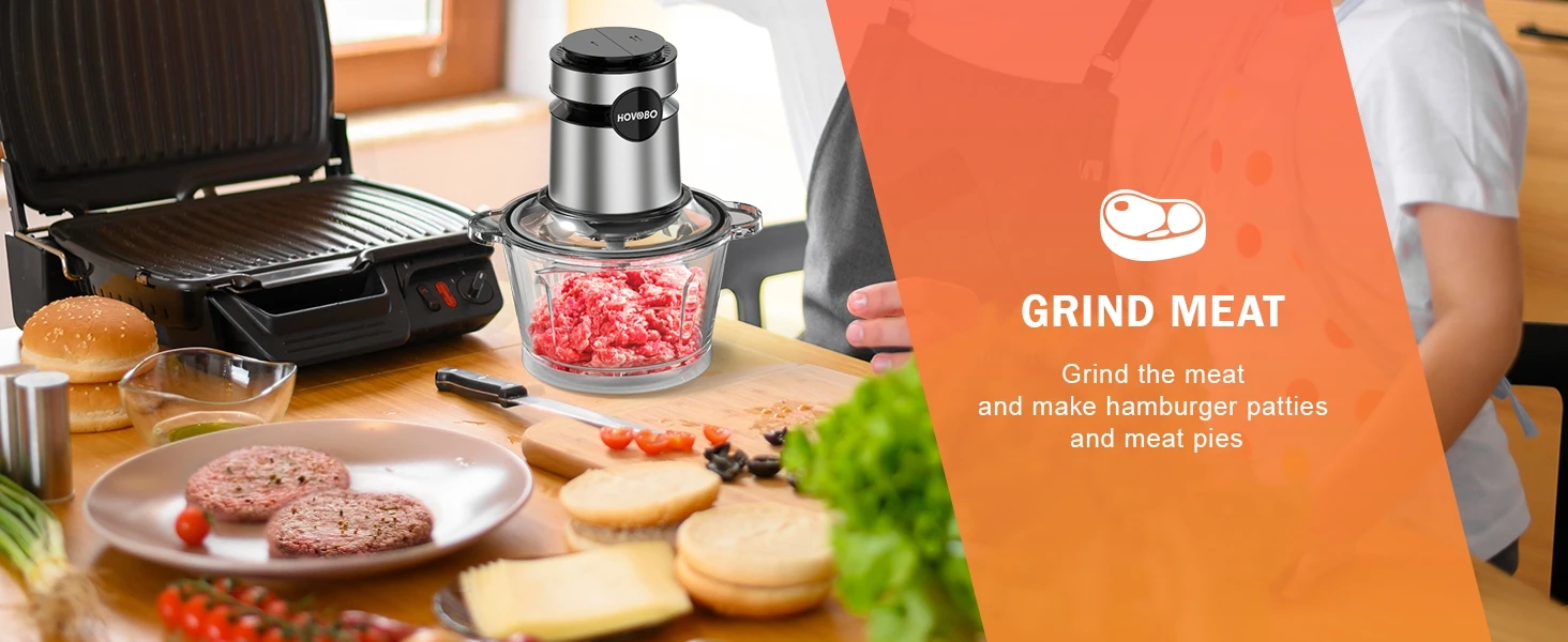 2 Speeds 500W Electric Food Processor 2L Meat Grinder Mincer kitchen Blender Food Processor Slicer Vegetable Food Chopper Meat - Image 8