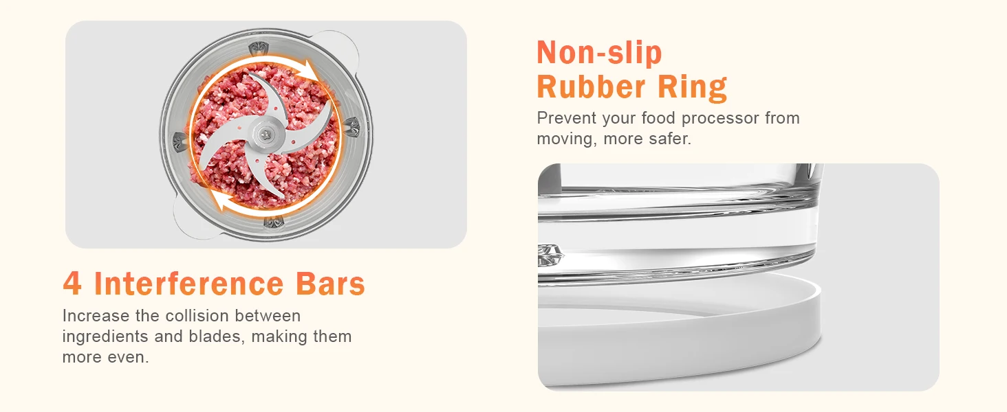 2 Speeds 500W Electric Food Processor 2L Meat Grinder Mincer kitchen Blender Food Processor Slicer Vegetable Food Chopper Meat - Image 13