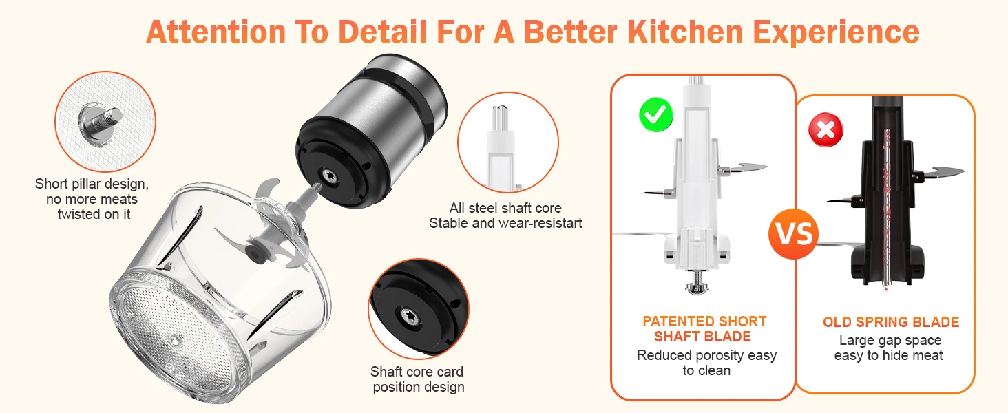 2 Speeds 500W Electric Food Processor 2L Meat Grinder Mincer kitchen Blender Food Processor Slicer Vegetable Food Chopper Meat - Image 12